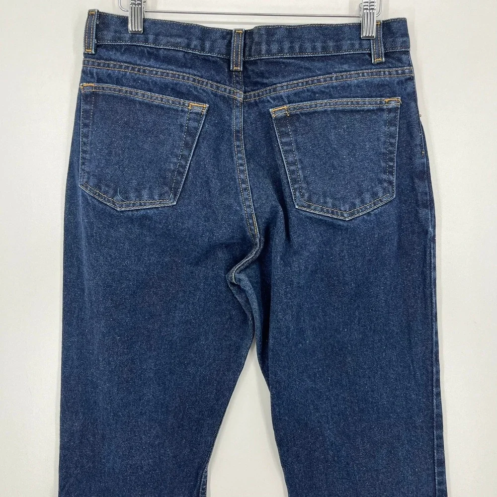 Old Navy Blue Jeans Womens 12 Regular Bootcut Dark Rinse Denim‎ 100% Cotton Vtg